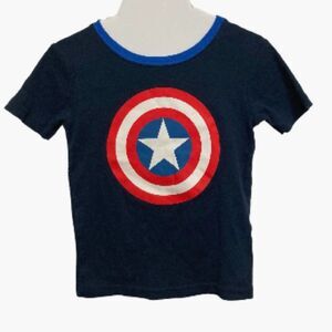 CAPTAIN AMERICA Toddler MARVEL Comics Superhero Tshirt Unisex Size 6